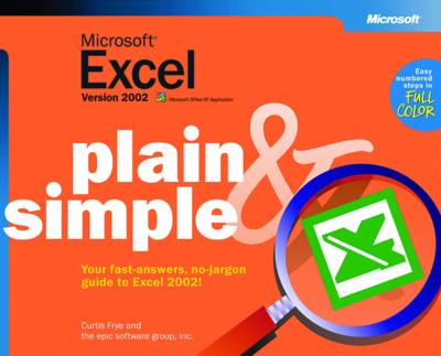 Book cover for Microsoft Excel Version 2002 Plain & Simple