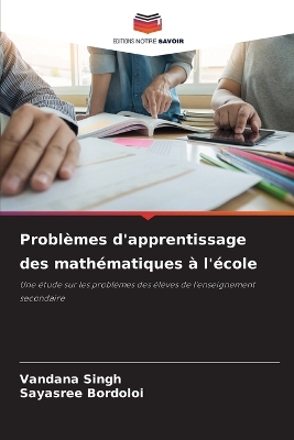 Book cover for Problèmes d'apprentissage des mathématiques à l'école
