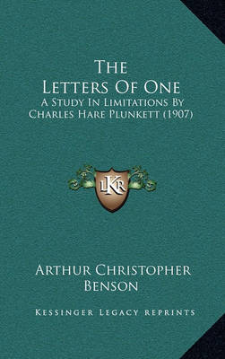 Book cover for The Letters of One