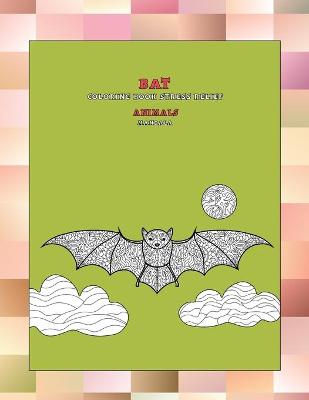 Book cover for Mandala Coloring Book Stress Relief - Animals - Bat