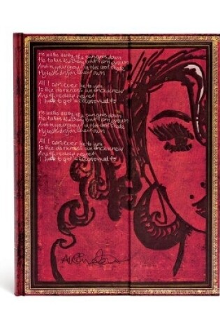 Cover of Amy Winehouse, Tears Dry (Embellished Manuscripts Collection) Ultra Unlined Hardcover Journal (Wrap Closure)