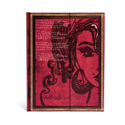 Book cover for Amy Winehouse, Tears Dry (Embellished Manuscripts Collection) Ultra Unlined Hardcover Journal (Wrap Closure)
