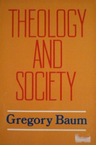 Cover of Theology and Society