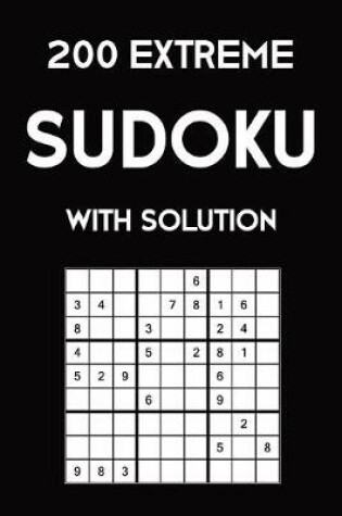 Cover of 200 extreme Sudoku with solution