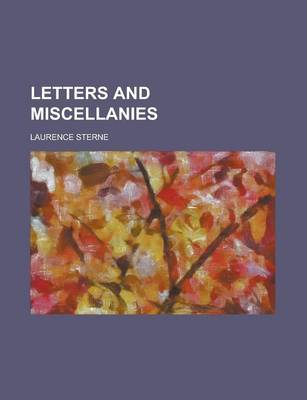 Book cover for Letters and Miscellanies