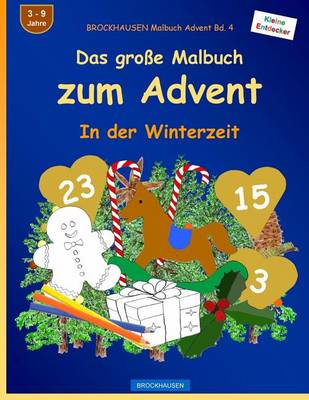 Book cover for BROCKHAUSEN Malbuch Advent Bd. 4 - Das große Malbuch zum Advent