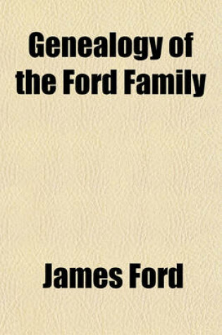 Cover of Genealogy of the Ford Family