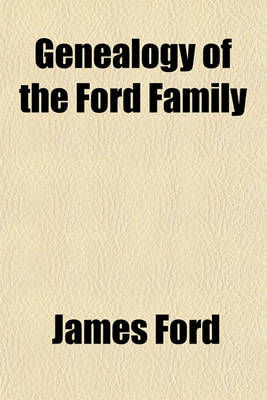 Book cover for Genealogy of the Ford Family