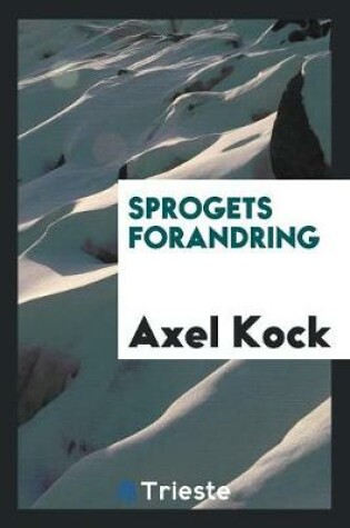 Cover of Sprogets Forandring