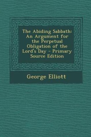 Cover of The Abiding Sabbath