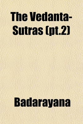 Book cover for The Vedanta-Sutras (PT.2)