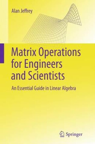 Cover of Matrix Operations for Engineers and Scientists