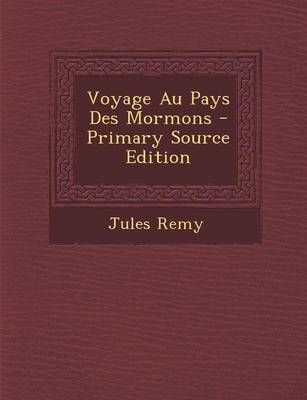 Book cover for Voyage Au Pays Des Mormons