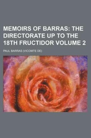 Cover of Memoirs of Barras Volume 2