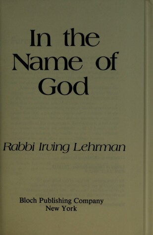 Cover of In the Name of God