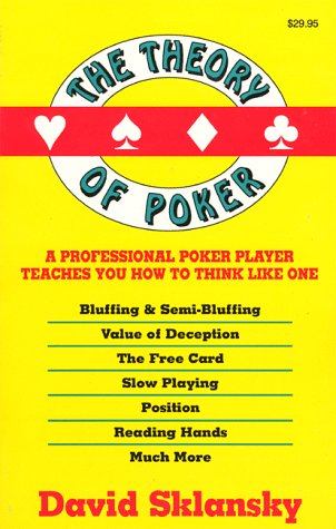 Book cover for The Theory of Poker