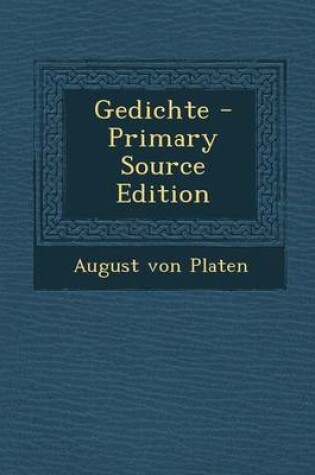 Cover of Gedichte - Primary Source Edition