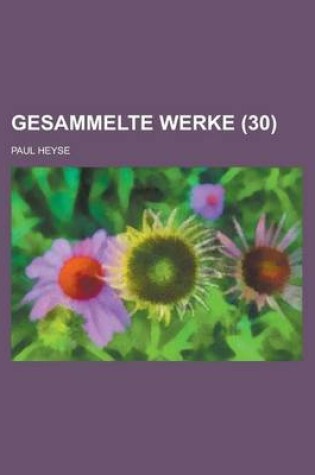 Cover of Gesammelte Werke (30)