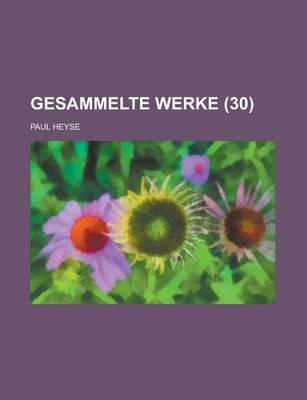 Book cover for Gesammelte Werke (30)