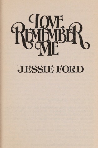 Cover of Love, Remember Me