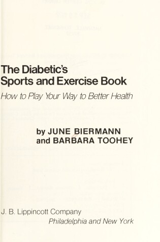 Cover of The Diabetic's Sports and Exercise Book