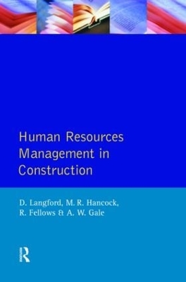 Book cover for Human Resources Management in Construction