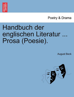 Book cover for Handbuch der englischen Literatur ... Prosa (Poesie).