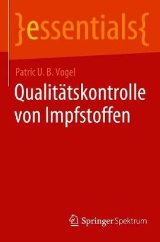 Cover of Qualitatskontrolle Von Impfstoffen