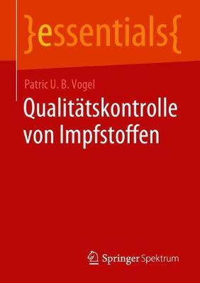 Cover of Qualitatskontrolle Von Impfstoffen