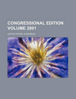 Book cover for Congressional Edition Volume 2801