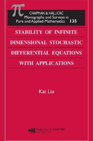 Cover of Stability of Infinite Dimensional Stochastic Differential  Equations with Applications