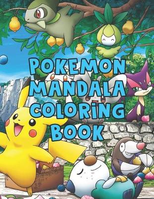 Book cover for Pokemon Mandala Coloring Book