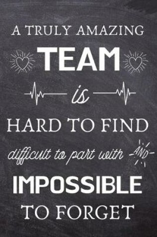 Cover of A Truly Amazing Team is Hard to Find - Difficult to Part With and Impossible to Forget