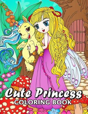Book cover for Cute Princes Coloring Book