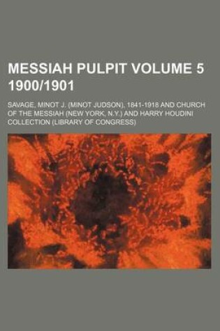 Cover of Messiah Pulpit Volume 5 1900-1901