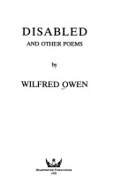 Book cover for Disabled and Other Poems