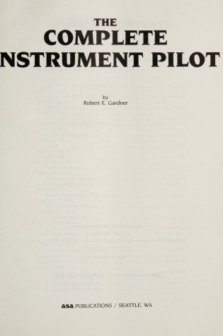 Cover of Complete Instrument Pilot