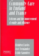 Book cover for Community Care in England and France