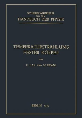 Book cover for Temperaturstrahlung Fester Koerper