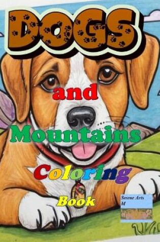 Cover of Dogs and Mountains Coloring book