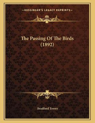 Book cover for The Passing Of The Birds (1892)