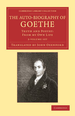 Book cover for The Auto-Biography of Goethe 2 Volume Set