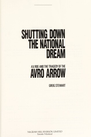 Cover of Shutting down Nation Dream -Use528800