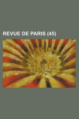 Cover of Revue de Paris (45)