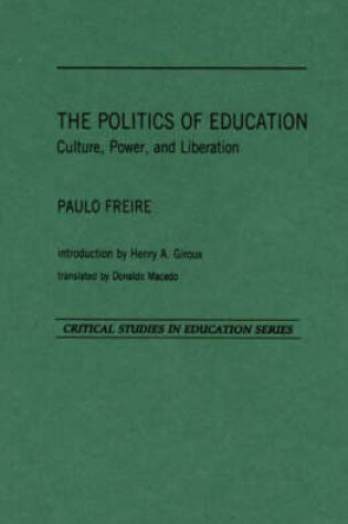 Cover of The Politics of Education