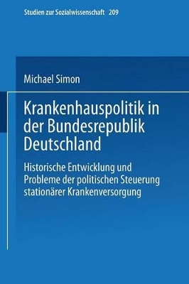 Book cover for Krankenhauspolitik in der Bundesrepublik Deutschland