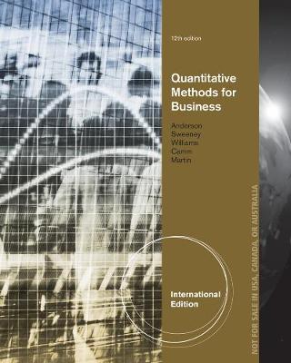 Book cover for Quantitative Methods for Business, International Edition (with Printed Access Card)