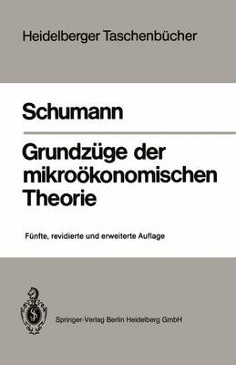 Cover of Grundza1/4ge Der Mikroakonomischen Theorie