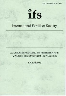 Book cover for Accurate Spreading of Fertiliser and Manure: Lessons from UK Practice