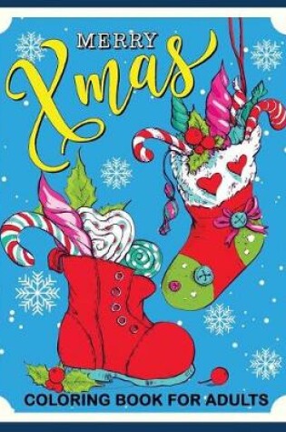 Cover of Merry Xmas Coloring Book for Adults